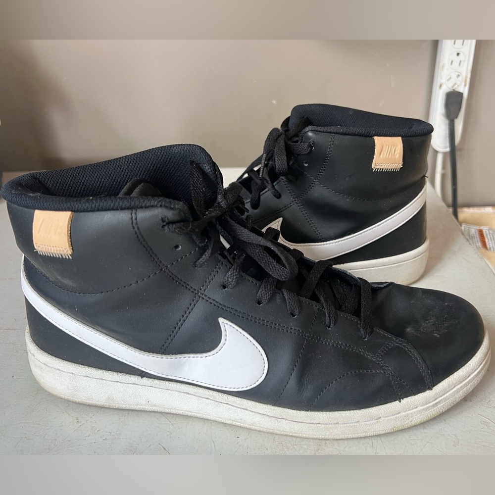 Nike Black and White High-Top Sneakers